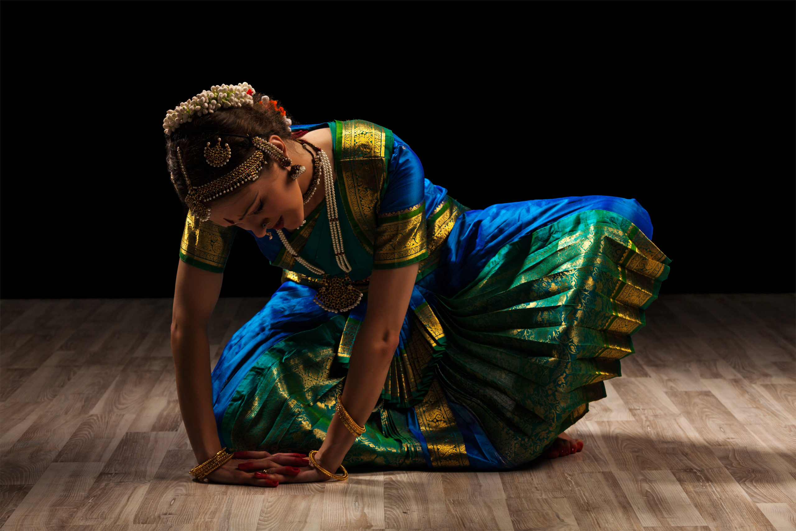 Image of Indian classical dance Bharatanatyam dancer
