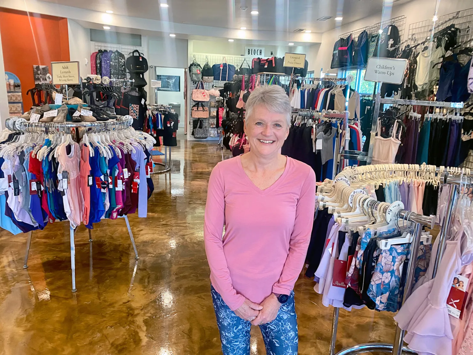 Storeowner Coleen Strasburger of The Turning Pointe poses in her store.