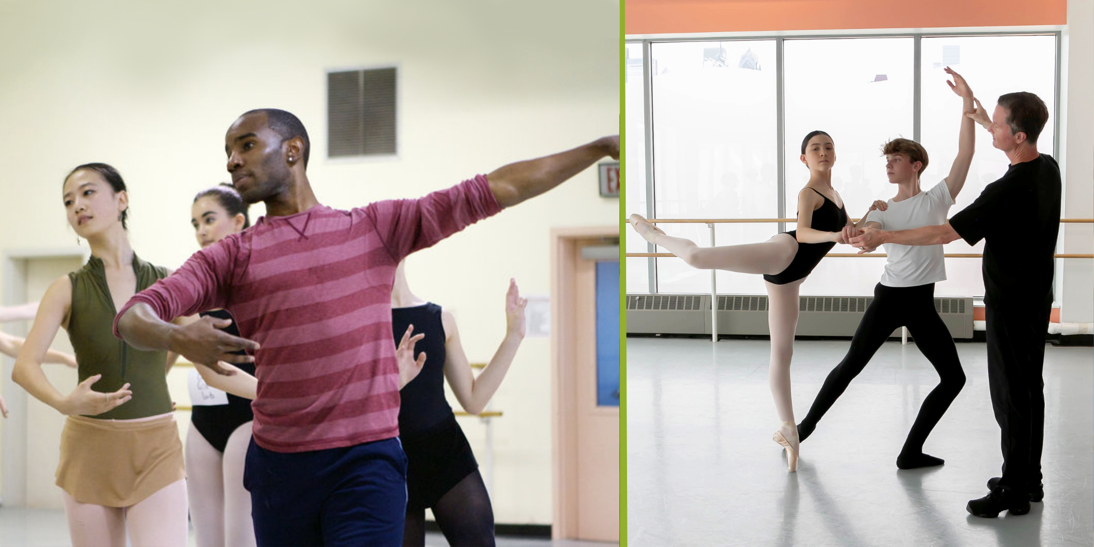 Collage headshots of 3 dance educators/entrepreneurs