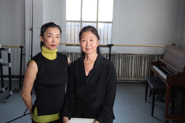 Miki Orihara and Susan Kikuchi stand side by side in a dance studio.