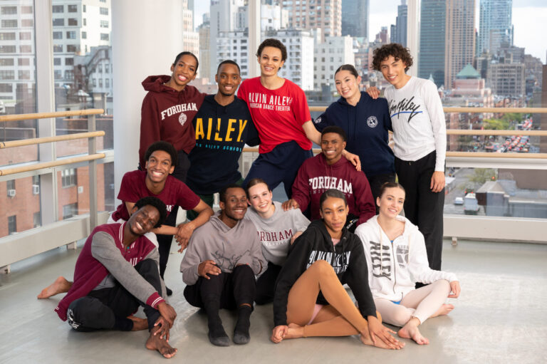 Group photo of students from The Ailey School.