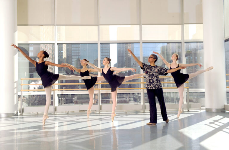 Melanie Person teaching students at The Ailey School.
