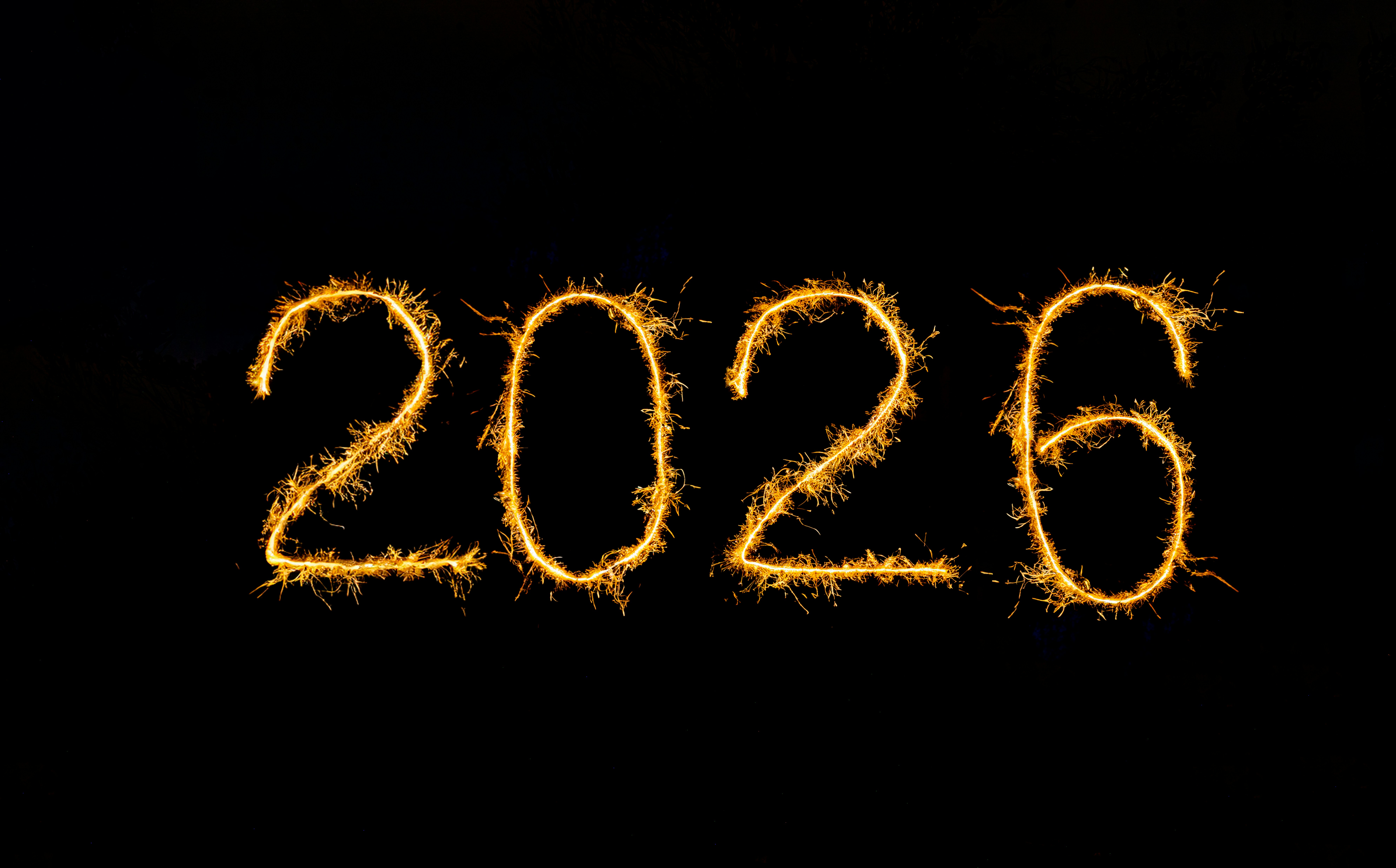 2026 in gold written against a black background.